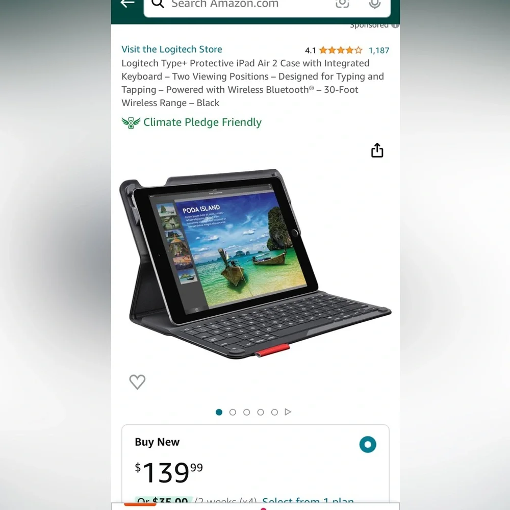 Logitech iPad Air 2 Keyboard Case